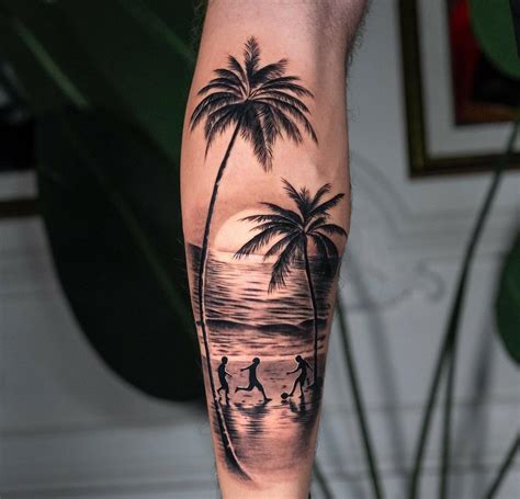 tropical tattoo ideas|tattoo designs beach legs.